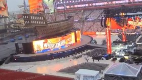 Bouře poškodila WrestleMania set