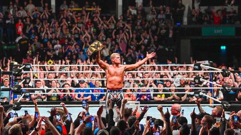 Další významný úpsech Codyho Rhodese na eventu WWE Clash at the Castle: Scotland