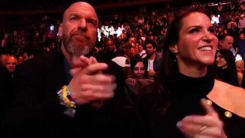 Triple H, Stephanie McMahon i Donald Trump na eventu UFC 309