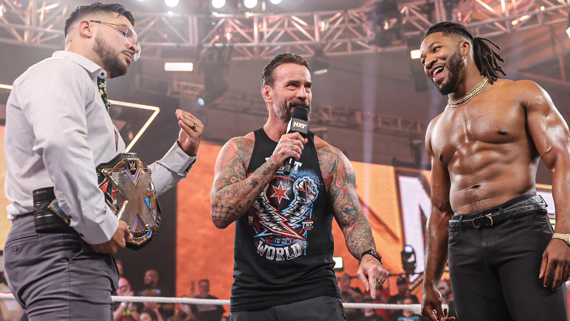 Ethan Page, CM Punk & Trick Williams