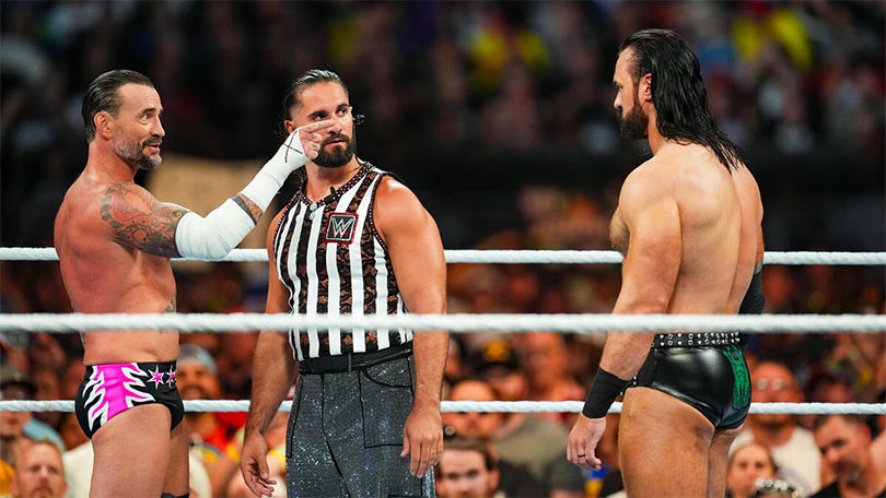 CM Punk, Seth Rollins & Drew McIntyre