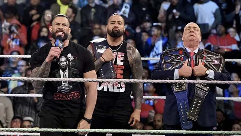 Roman Reigns, Jimmy Uso & Paul Heyman