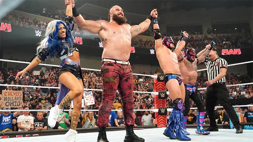 Zelina Vega, Braun Strowman, Dragon Lee & Rey Mysterio