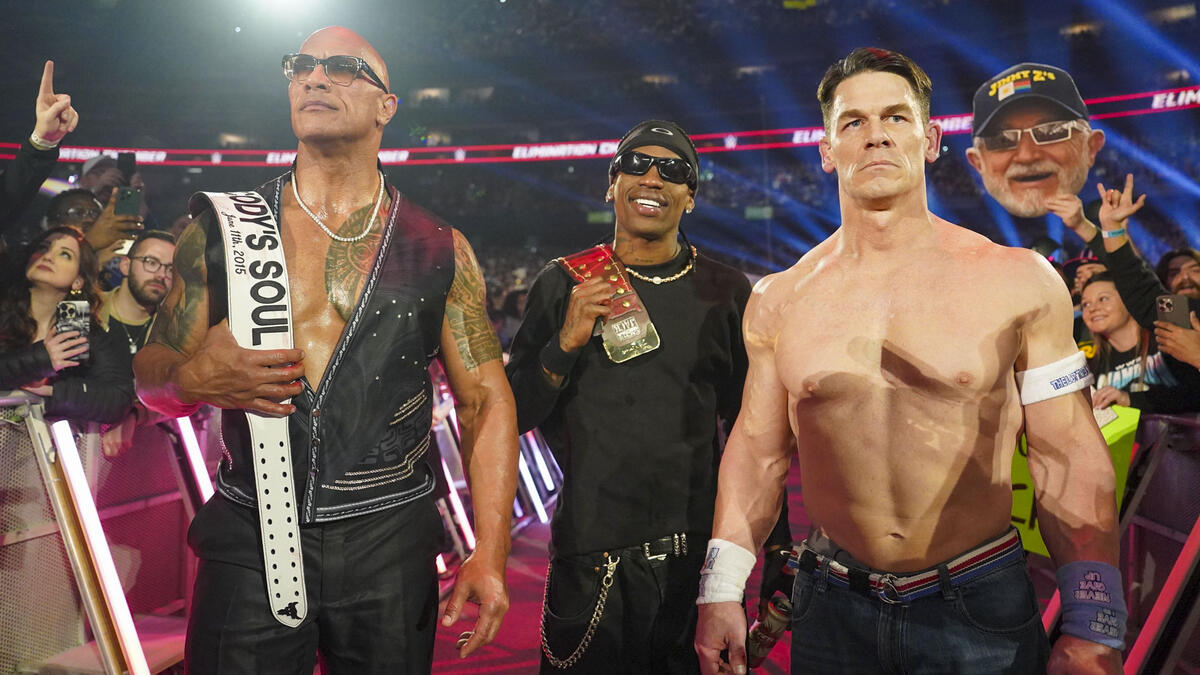 The Rock, Travis Scott & John Cena