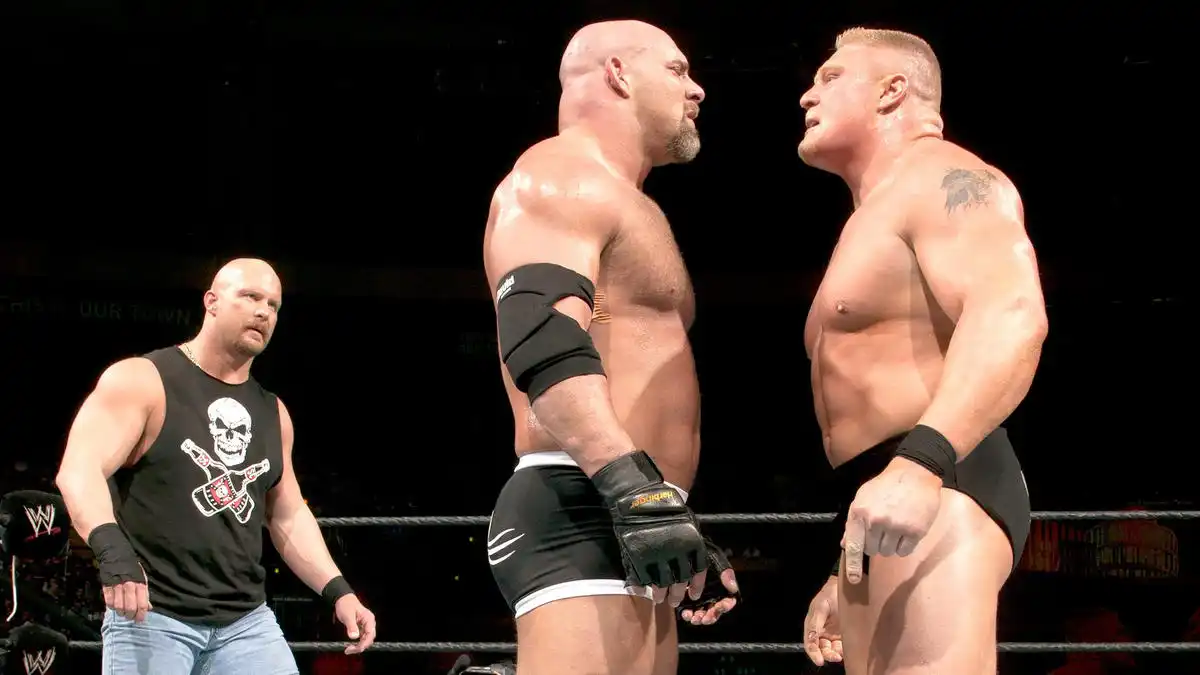 Steve Austin, Goldberg & Brock Lesnar