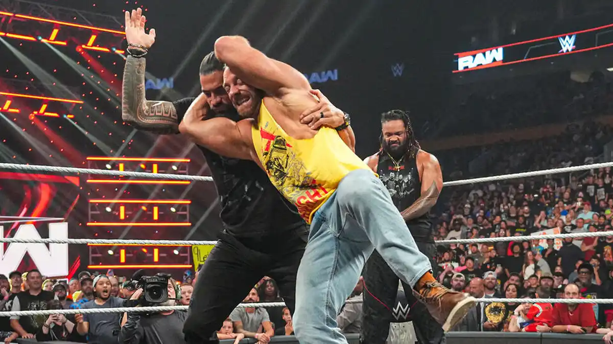Roman Reigns, LA Knight & Jacob Fatu